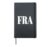 FRA Frankfurt Germany Airport Code Travel Design Hardcover Journal, Black