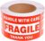 Fragile Stickers 2″ x 3″, Handle with Care Labels, Permanent Adhesive Small Shipping Stickers for Mailing, Packing, Personal Moving & Small Packages (1roll 500 Pcs)