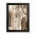 Framed Canvas Wall Art Cycladic Minimalist Olive Branches Sandy Beige Muted Green Neutral Plaster Canvas Print Poster Black Frame Wall Decor for Living Room Mediterranean Decor, Organic – Inch 16×20