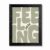 Framed Canvas Wall Art Minimalist Alphabets Sage Green Cream Feeling Fresh Graphic Canvas Print Poster Black Frame Wall Decor for Living Room Kitchen Modern Art, Aesthetic Decor – Inch 12×16