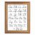 Framed Canvas Wall Art Minimalist Cursive Alphabet Chart Black and White Script Canvas Print Poster Gold Frame Wall Decor for Nursery Playroom Classroom Educational Art, Study Decor – Inch 16×20