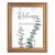 Framed Canvas Wall Art Modern Farmhouse Eucalyptus Botanical Sage Watercolor Canvas Print Poster Gold Frame Wall Decor for Living Room Bedroom Relaxing Art, Motivational Quote – Inch 8×10