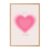 Framed Canvas Wall Art Pink Aura Heart Motivational Quote Art Print Poster Paintings Pictures Prints Aesthetic Trendy Wall Decor for Bedroom Living Room Dorm Apartment Decor (Framed,16L X24W)