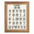 Framed Canvas Wall Art Retro Racing Alphabet Chart Black and Cream Checkered Pattern Canvas Print Poster Gold Frame Wall Decor for Kids Room Playroom Racing Art, Alphabet Decor – Inch 12×16