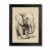 Framed Canvas Wall Art Scientific Sketch Elephant with Toothpaste Pen and Ink Cross-Hatching Canvas Print Poster Black Frame Wall Decor for Bathroom Office Quirky, Vintage Sketch – Inch 24×36