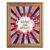 Framed Canvas Wall Art Watercolor Brave and Bright Coral and Navy Sunburst Red Flowers Canvas Print Poster Gold Frame Wall Decor for Nursery Kids Room Motivational Art, Wall Art – Inch 16×20