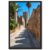 Framed Mediterranean Castle Stone Street Poster Canvas Print Art Rustic Vintage Wall Art Painting Pictures Wall Decor Stunning Home Decor Living Room (Black Framed,12″ LX16 W)