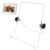 Frame Stand Replacement Compatible with Frameo Digital Photo Frame Stand, Adjustable Foldable Tabletop Holder for 7-11″ Picture Frame Holders, Book, Platter & Small Art Display, Non-Slip Metal White