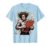 Frazzled Substitute Teacher Clipboard Graphic T-Shirt, Men, Baby Blue, X-Large