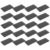 FRCOLOR 20pcs Blank Aluminum Name Plate Rectangle with Controlled Engraving Depth and Versatile Installation Options, Black Metal Engraving Plate for Crafts and Narrow Spaces, Sturdy