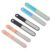 FRCOLOR 6pcs Stainless Steel Nail Files for Acrylic Nails Washable Fingernail File Set with Handle for Manicure and Pedicure Use