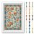 FREEBLOSS 11CT Cross Stitch Kit Stamped Cross Stitch Craft Kit with Stitching Guide for Beginners Retro Floral Pattern Embroidery Set Crossstitch Wall Hanging Set 13.8×19.7 inch