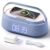 FREEFISH 6-in-1 Bluetooth Speaker with Wireless Charging, FM Radio,Bedrooms Dimmable Nights Light, Snooze Function for Home, Office, Wireless Charger Compatible iPhones 16/15/14/13/12