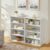 Freestanding Open Display Bookcase, 8 Cubby Modular Storage Shelf for Study