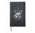 French Bulldog Frenchie Goth Clown Halloween Gothic Dog Hardcover Journal, Black