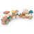 FReniland Wooden Montessori Train Set, 18PCS Wooden Building Blocks Train Toy for Toddlers 1-3, Stacking Learning Toy, Fine Motor Skills Preschool Educational Gift for Boys Girls