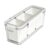 Fridge Fruit Storage Containers With 3 Compartments Scallions Keeper