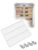 Fridge Grid Shelf，Freezer Divider,Rack Organizer for Display Cabinets