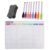 Fridge Magnetic Board Calendar with Undated Note for Daily Planning