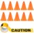 Frienda 11pcs Construction Party Supplies Set with Mini Traffic Cones and Caution Tape for Construction Theme Birthday Party Decorations, Indoor and Outdoor Games Favors(7.1 Inch Tall,Classic)