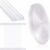 Frienda 1 Set 75 Feet Foldable Plastic Track for Flexible Plastic Letters Soft Letter Board Track for Letters Poster (Clear)