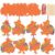 Frienda 80 Sets Fall Crafts Turkey Thanksgiving Scratch Crafts Colorful Turkey Scratch Paper Art Thanksgiving Arts and Craft for Classroom Activities Party Favors, 8 Design