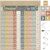 Frienda Hundred Pocket Chart with 100 Pockets for Classroom, Modern Boho