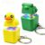 Frog Croaking Fidget Toy,Quacking Duck Stress Reliever Keychain with Colorful Lights,Rechargeable Keyboard Clicker,Stress Reliever for Anxiety and Sensory Fun(2PCS)