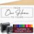 from Our Home to Yours with Classic Envelope Self-Inking Stamp – Minimal Beautiful Self-Inking Rubber Stamper – Clear Image Every Time, Made in USA – 1-1/2 Inch Small – 1 Count