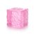 Frosted Honeycomb Cube Squishy, 2.09-in High Density Sensory Stress Relief Cube, Soft Portable Fidget Toy for Anxiety Relief & Focus, Ideal for Kids Youth Adults, Classroom Prizes (Pink)