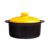 FRTHLK Soup Pot – Nonstick Stock with Lid, black Mineral Clay Material
