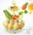 Fruit Bowls Metal Wire Fruit Basket 3 Tier Fruit Plate Counter Top Metal Snacks Fruit Basket Tray Stand Storage Basket with Portable Handle for Living Room Coffee Table Dining Table Silver (Silver)