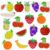 Fruit Roll Stickers,500pcs Cute Laser Self Adhesive Fruit Stickers Watermelon Apple Pineapple Cherry Strawberry Decals Crafts Journal Water Bottle Scrapbook Decorations