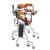 FRUPPL Walking Aid Medical Instruments Adjustable Stand Brake Casters and Storage Baskets Foldable Anti Rollover Anti Backward Adult Bearing 100Kg Disabled for The Elderly Sectio (Section B)