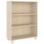 fsahslih Book Cabinet Honey Brown Solid Pinewood Bookshelf, 3-Tier Storage Shelving Unit for Home Office and Living Room, Traditional Wood Display Organizer, 13.8 x 33.5 x 44.1 in