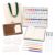 fsdyknej Portable Mini Painting Set, Compact Travel-Friendly Art Kit with 24 Colors, Wooden Fold-Out Palette, Sketchbook, 9PCS Cards, Brushes and Canvas Tote for Artists, Beginners and Art Lovers