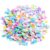 FSSTUD 100g 12mm Sea Shell Sequins Small Multi Color Sequins Jewelry Making Sequins Sewing Embellishment Sequins Glitter Decorative Sequins with 2 Holes for Clothing