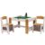 FUCIHOMA Kids 2-in-1 Play Table and Chairs Set, LEGO Compatible, White