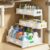 fufeisi Under Sink Organizer, 1 Pack 3-Tier Height Adjustable Pull Out Cabinet Organizer, Heavy Duty Kitchen Organizers and Storage for Bathroom, Pantry, Laundry, Cabinet