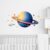 fufuquare Cartoon Planets and Outer Space Rocket Themed Wall Stickers, Peel and Stick Vinyl Decals for Kids, Boys and Girls Bedroom, Nursery, Playroom, Daycare