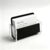 Fuginogi Acrylic Business Card Holder, Black, Clear Horizontal 1 Slot Desktop Organizer, 60 Card Capacity, Display Stand for Desk (L)