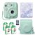 Fujifilm Instax Mini 13 Instant Camera Lagoon Green + Fuji Film Value Pack (40 Sheets) + Tudak Accessories Bundle, Incl. Compatible Carrying Case, Quicksand Beads Photo Album 64 Pockets