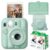 FUJIFILM Instax Mini 13 Instant Camera Lagoon Green with Film & Case Bundle