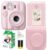 FUJIFILM INSTAX MINI 13 Instant Film Camera (Candy Pink) Bundle with W/ 20 Sheet Mini Film + Camera Case Pink + Photo Album + Cleaning Cloth