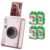 Fujifilm Instax Mini EVO Instant Camera (Pink + Extra Film (40 Sheets))