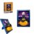 FULHOLPE Street View Halloween Pumpkin Bricks Model Set, DIY 3D Wall Art Frame Building Block Assembly Mini Particle Construction Toy, Unique Home Wall Decor or Table Display