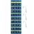 Fullhawl 36 Numbered Narrow Pocket Chart Cell Phone Pocket Holder for Classroom Sundries Closet Hanging Organizer Wall Door Holder for Calculator Storage Office Organization Supplies (Blue,Yellow)