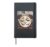 Full Moon Night Halloween Sky Bats Hardcover Journal, Black