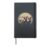 Full Moon Phase Christmas Three Reindeer Hardcover Journal, Black