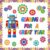 Fulmoon 52 Pcs Gear Bulletin Board Set Classroom Gear Robot Wall Decoration Gearing up for a Year Wall Decor Cutouts for School Classroom Science Themed Back to School Party Wall Decor Supplies